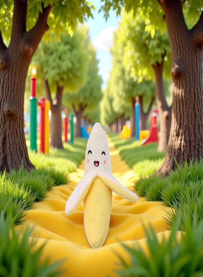 GANPUB Yellow Banana Squeak Puppy Dog Toy, Dog Squeak Toys - Image 5
