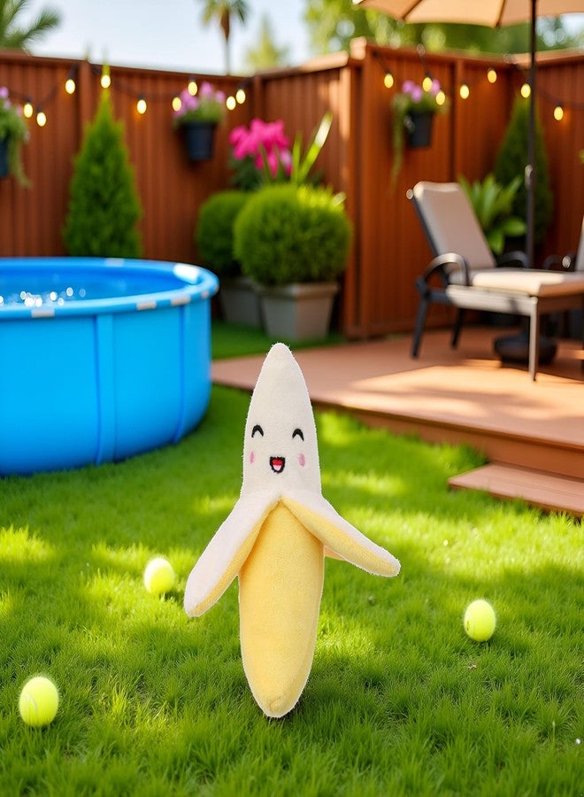 GANPUB Yellow Banana Squeak Puppy Dog Toy, Dog Squeak Toys - Image 2