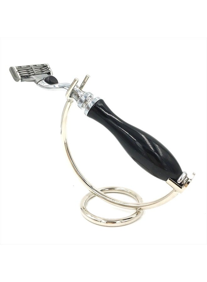 Super Safety Razors Curved Chrome Razor Stand for Straight, Shavette & Cartridge Razors - for All Razors with Handle Lengths of 100 mm or More - Image 5