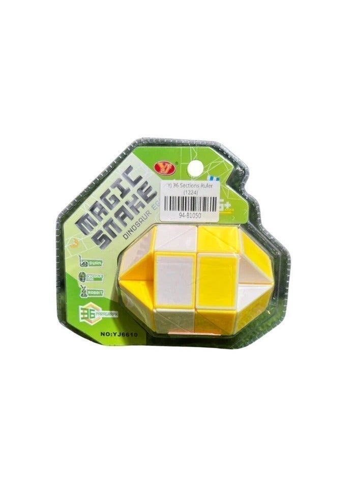YJ Magic Snake Dinosaur Egg 36-Piece Transforming Puzzle – Flexible Creative Shape Builder and Educational Brain Teaser Toy - Image 5