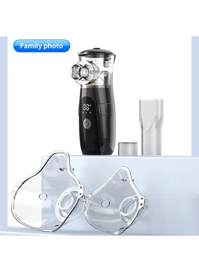 NexusTek Portable Nebulizer Handheld Mesh 5μm Fine Mist ≤50dB Quiet 3 Modes LED Display Type-C Powered Low Residue Detachable for Adults and Children [Elegant White Edition] - Image 2
