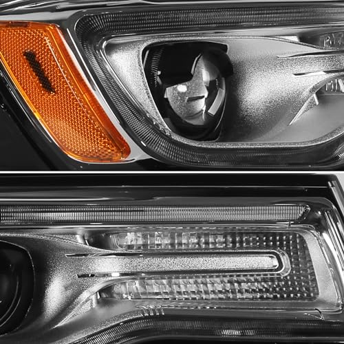 VLINCAR HID Headlight Assembly Compatible with Jeep Grand Cherokee 2017 2018 2019 2020 2021 Xenon Headlights (Not Fit Halogen Model) White Housing Headlamps Right Passenger Side - Image 5