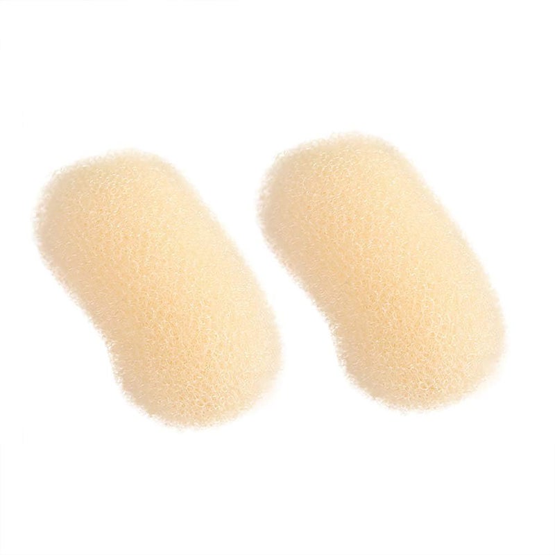 2Pcs Beige Charming Bump It Up Volume Inserts Do Beehive Hair Style Tool Hair Pads Styling Clip Accessories for Women
