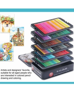 Cool Baby COOLBABY 180 Colors Artist Colored Pencils Set For Adult Coloring Books Soft Cores Professional Numbered Art Drawing Pencils For Artists Kids Adults Coloring Sketching And Painting  - Image 3