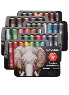 Cool Baby COOLBABY 180 Colors Artist Colored Pencils Set For Adult Coloring Books Soft Cores Professional Numbered Art Drawing Pencils For Artists Kids Adults Coloring Sketching And Painting  - Image 1