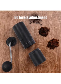 TDAO High Quality External Adjustable Settings Grindering Coarse to Fine Portable Manual Coffee Grinder, 7-star High-precision Grinding Movement Coffee Grinder Black  - Image 4
