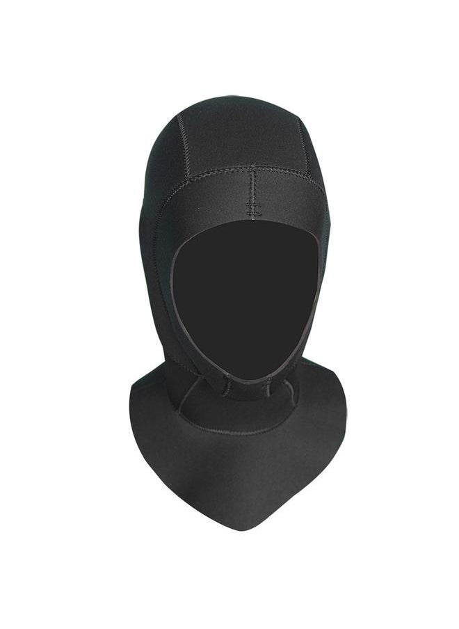 Thoraya SLINX 3mm Neoprene Scuba Diving Cap Warm Snorkeling Wetsuit Hat Hood Waterproof Black (M)  - Image 2