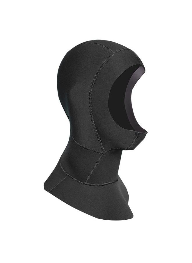 Thoraya SLINX 3mm Neoprene Scuba Diving Cap Warm Snorkeling Wetsuit Hat Hood Waterproof Black (M)  - Image 3
