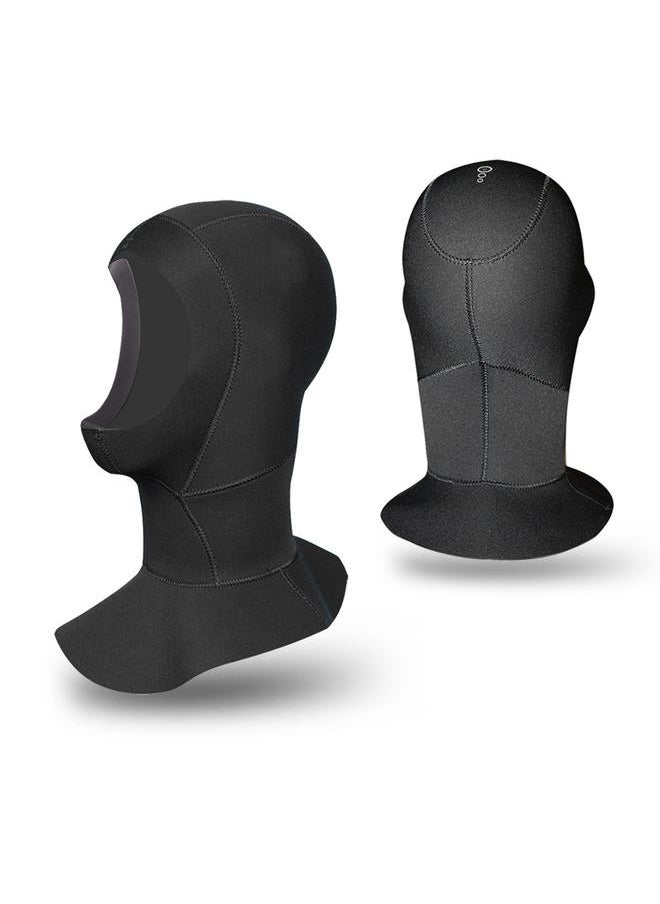 Thoraya SLINX 3mm Neoprene Scuba Diving Cap Warm Snorkeling Wetsuit Hat Hood Waterproof Black (M)  - Image 4
