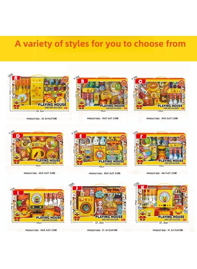 Year Toys Children's Play Kitchen Toy Set Girl's Simulation Cooking Creative Mini Kitchen Gift Box-Specifications:Section I - Image 5