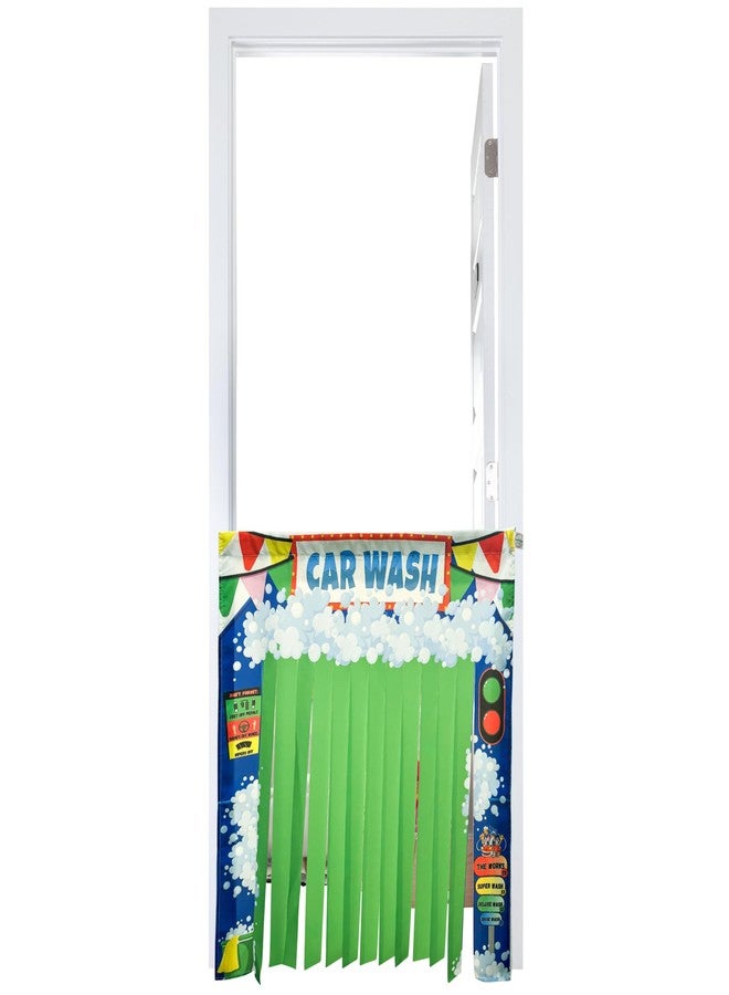 Couch Swag Play Panel for Children with Adjustable Door Pole (Car Wash) - Image 1