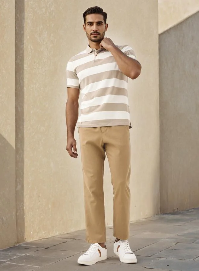 سبلاش فيڤ تيشيرت بولو مخطط