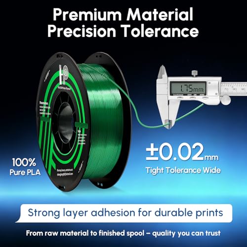 HP3DF Glow in The Dark PLA Filament, 3D Printer Filament, PLA Filament 1.75mm Dimensional Accuracy +/- 0.02mm, 1KG Spool (2.2 lbs), Fit Most FDM Printer (Glow Green) - Image 5