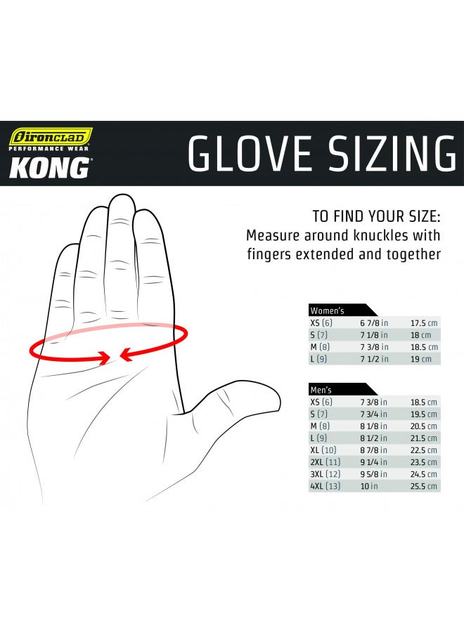 Ironclad Command Impact Goatskin Leather Work Gloves; Touch Screen Gloves Conductive Index Finger, Impact Protection, Machine Washable, Sized S, M, L, XL, XXL (1 Pair) (X-Large)