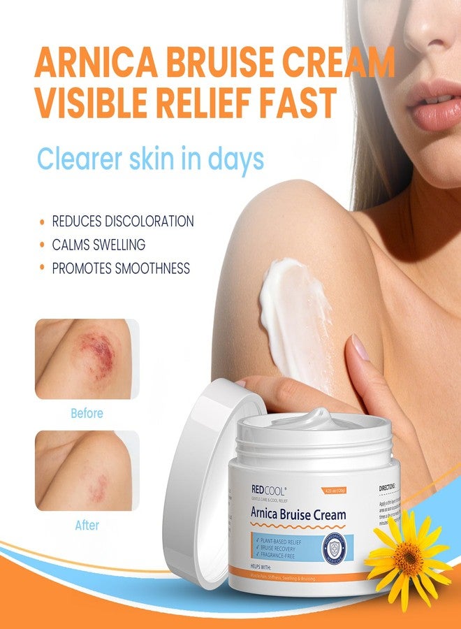 Redcool Arnica Cream Extra Strength for Thin Skin, Arnica Montana Cream with Vitamin K C & E, Fast Absorbing Hydrating Cream for Face and Body, Supports Skin Recovery Appearance, 4.23 oz - Image 2