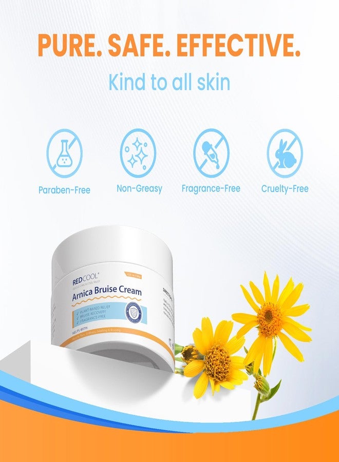 Redcool Arnica Cream Extra Strength for Thin Skin, Arnica Montana Cream with Vitamin K C & E, Fast Absorbing Hydrating Cream for Face and Body, Supports Skin Recovery Appearance, 4.23 oz - Image 3