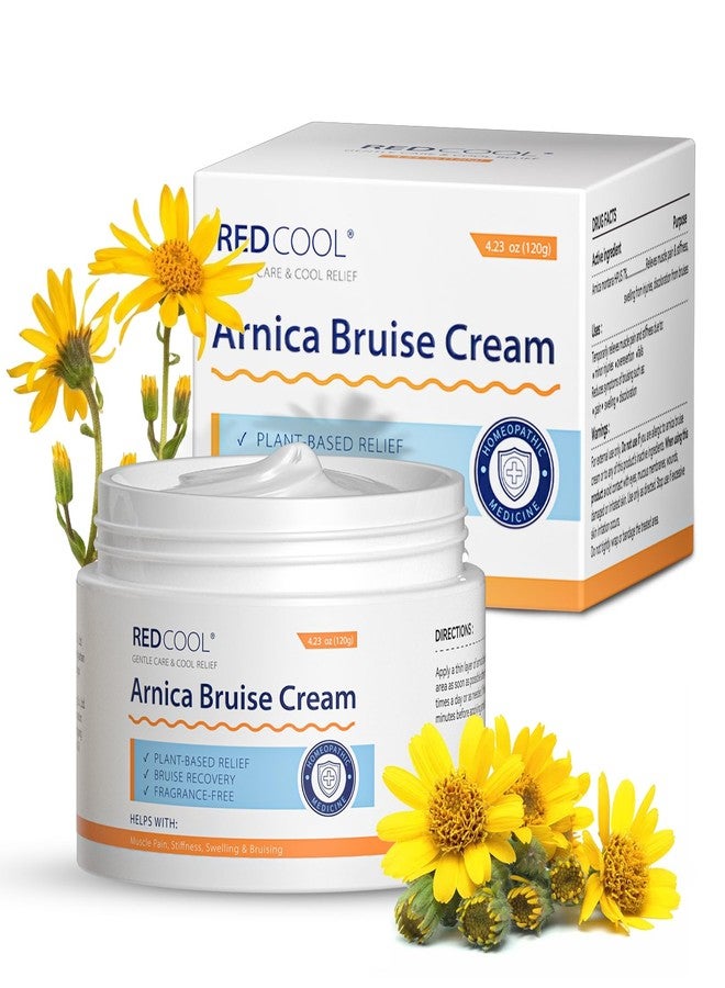 Redcool Arnica Cream Extra Strength for Thin Skin, Arnica Montana Cream with Vitamin K C & E, Fast Absorbing Hydrating Cream for Face and Body, Supports Skin Recovery Appearance, 4.23 oz - Image 1