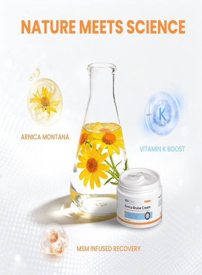 Redcool Arnica Cream Extra Strength for Thin Skin, Arnica Montana Cream with Vitamin K C & E, Fast Absorbing Hydrating Cream for Face and Body, Supports Skin Recovery Appearance, 4.23 oz - Image 5