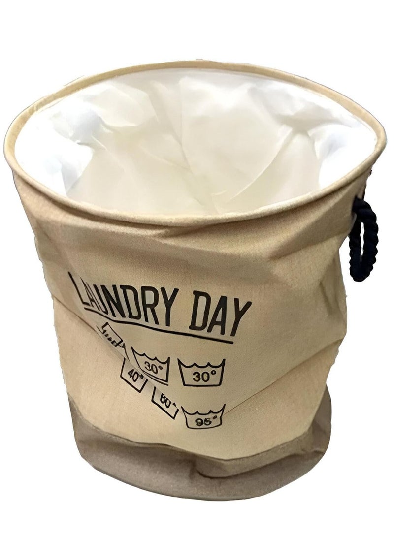 Olive basket for children's clothing, toys, and linen material with a sturdy handle, large size 45*35 cm  - Image 5