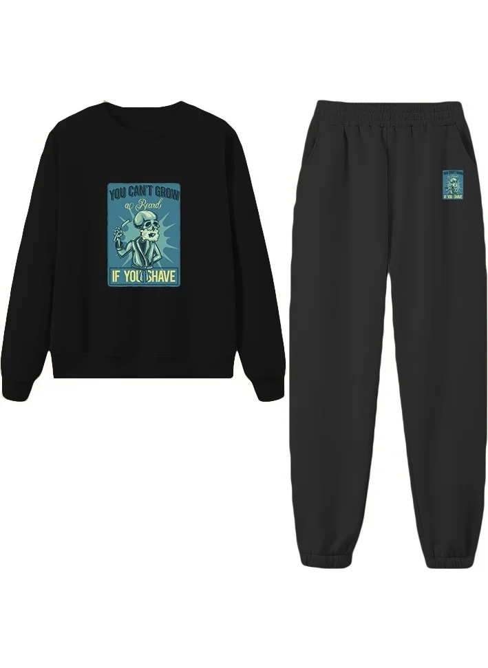 DogFish Tracksuit Grow Printed Plus Size Bottom Top Set