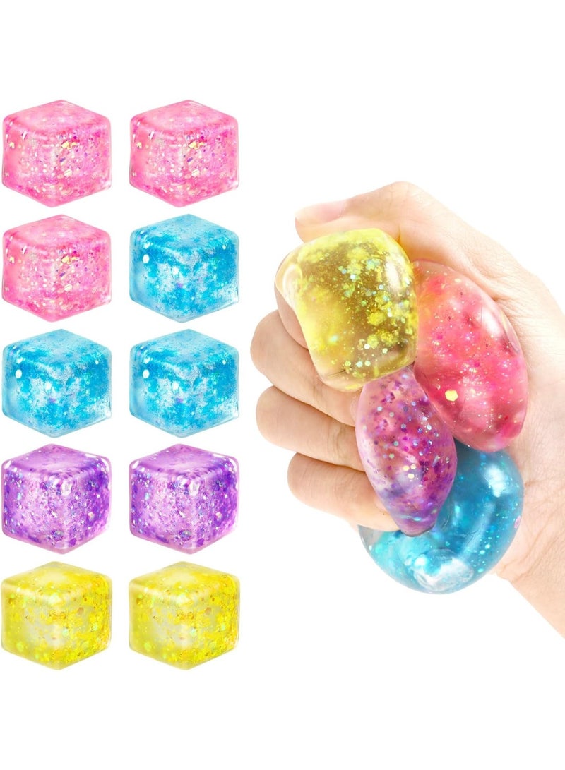 Hogikt 10-Piece Squishy Set: Foam stress balls and sensory squeeze toys for kids, teens, and adults—ideal for stress relief in classrooms, at home, and in the office. - Image 4
