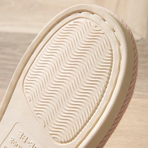 AioTio Cloth Slippers - Indoor Outdoor Summer Silent Shoes for Women And Men(Green 9-10) - Image 5