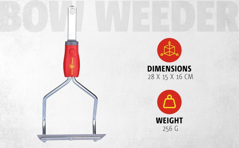 WOLF Garten Wolf-Garten 71AAA009650 Multi-Star® Bow Weeder - HO-M 15, Working Width 15 cm, 2 Support Arms, Effortlessly Removes Weeds from Solidified Soils, Dimensions: 15 x 10 x 5 cm - Image 2