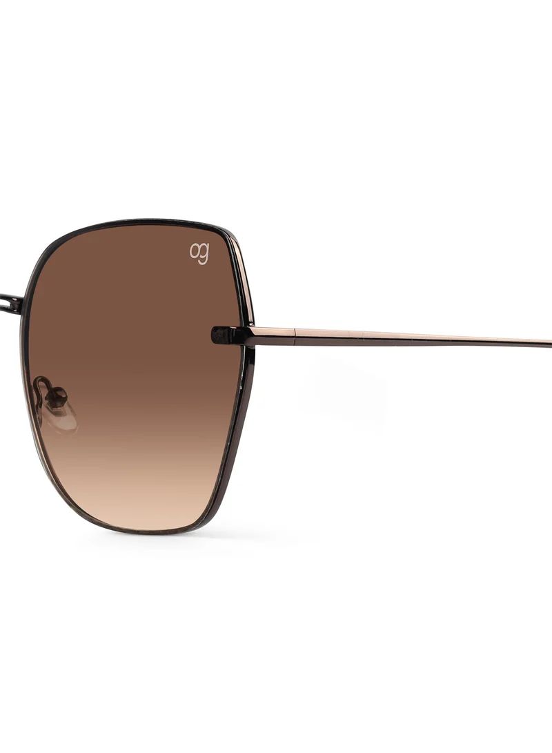 Woggles Stylish & Classy UV Protected Brown Oversized Sunglasses | Men & Women