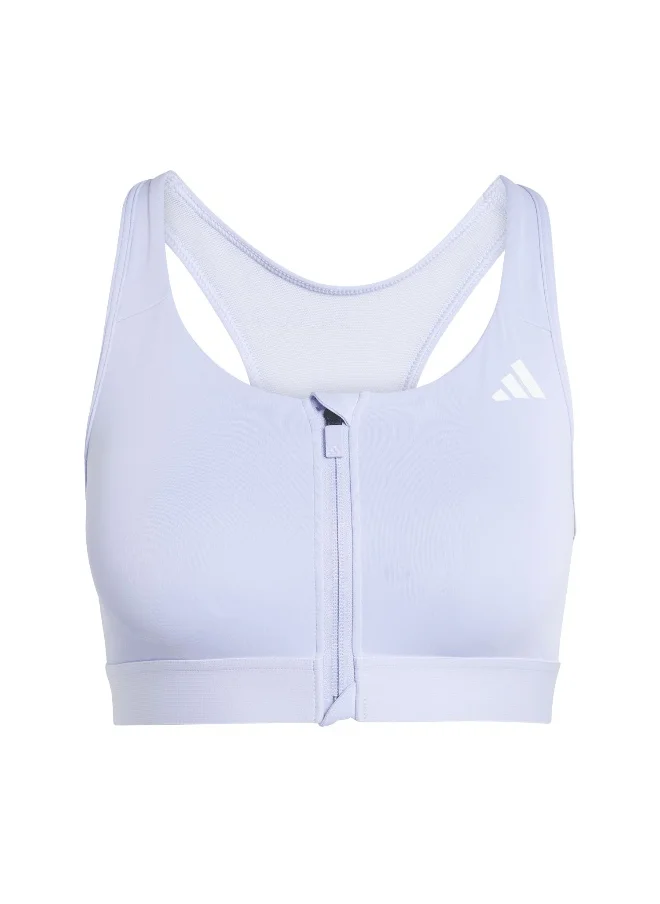 Adidas adidas powerreact training medium support zip women bra