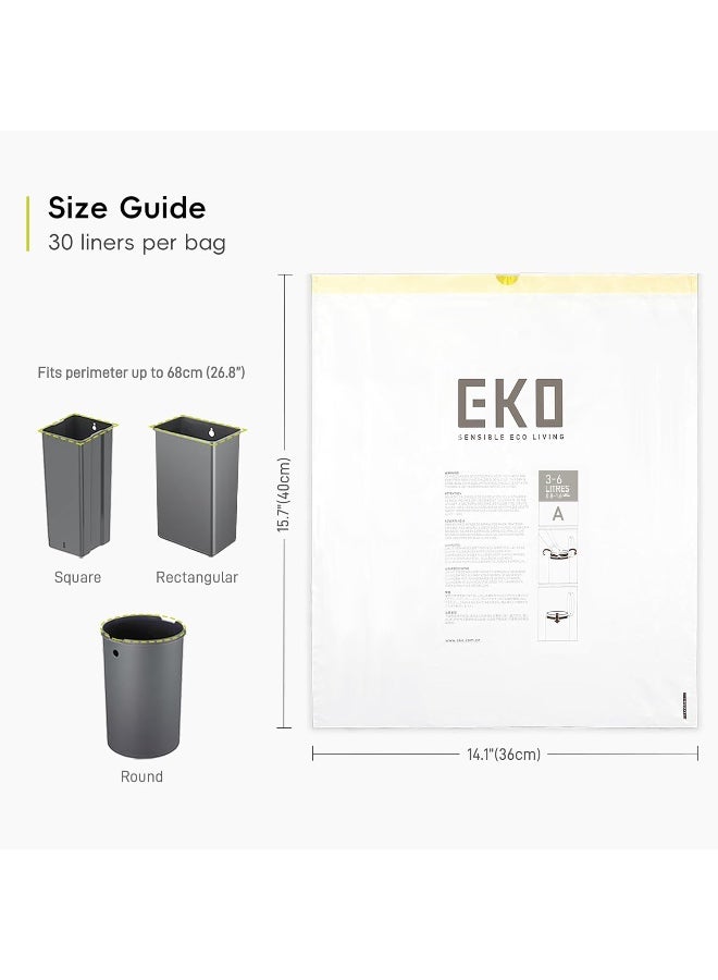 إيكو حقيبة رسم 3-6 لتر 30 كيس - Image 2