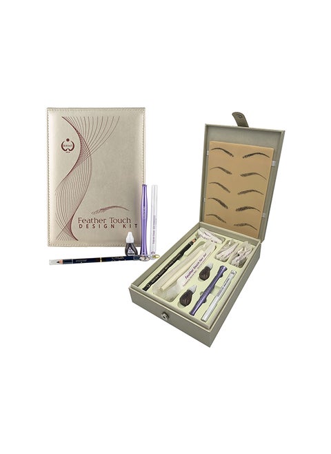 Microblading Kit, Microblading Supplies Kit With Microblade Eyebrow Pen Micro Blading Eyebrows Kits Eyebrow Mapping Kit For Beginners & Artist Feather Touch Kit