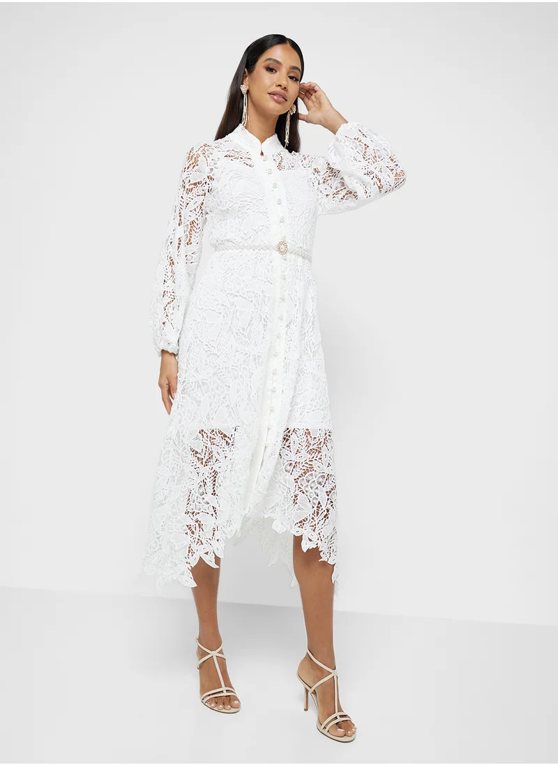 ايلا Lace Shirt Dress