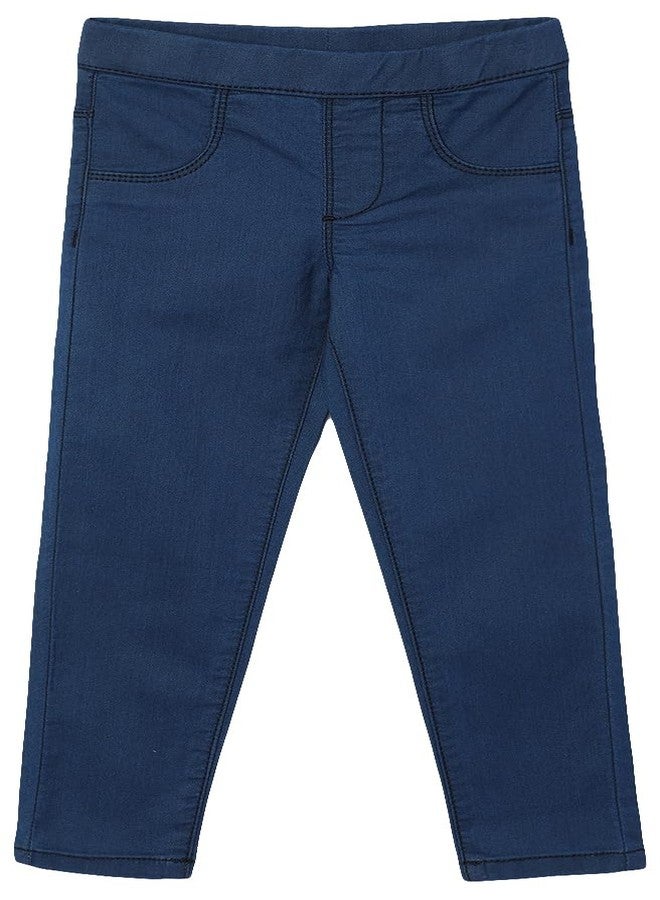 Max Girls Solid Denim Jeggings (S24CBD05MID Blue)_2-3Y - Image 1