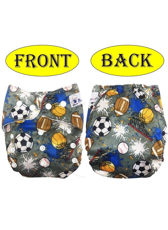 BabyMoon (Set Of 31 Cloth Diaper With 2 5Layesr Bamboo Insert) Premium Adjustable Reusable Washable Cloth Diaper For Baby  - Image 3