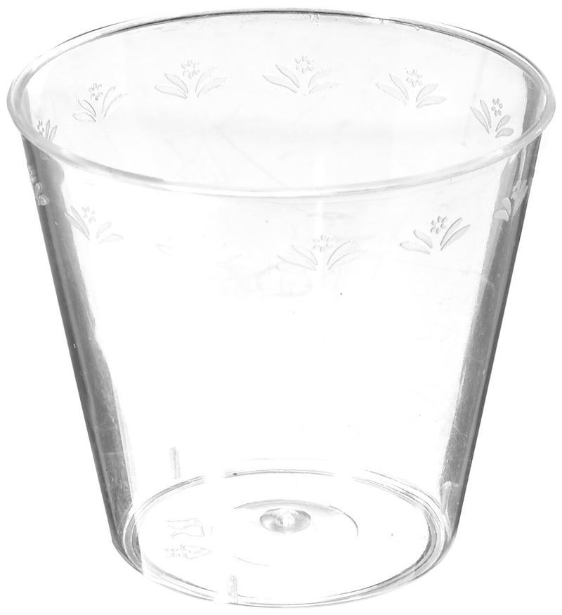 Blue Sky Premium Clear Round Plastic Shot Cups - 1oz (50 Count) | Perfect for Parties & Events