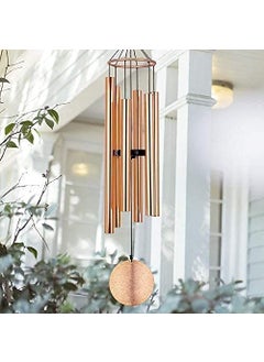 NATURAL MELODY NATURAL MELODY Rose Gold Wind Chimes for Home Positive Energy Wind Chimes for Balcony Bedroom with Sweet Sound 42 inch Long Rose Gold  - Image 1