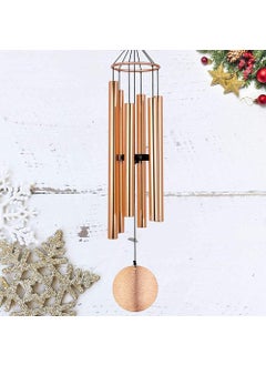 NATURAL MELODY NATURAL MELODY Rose Gold Wind Chimes for Home Positive Energy Wind Chimes for Balcony Bedroom with Sweet Sound 42 inch Long Rose Gold  - Image 5