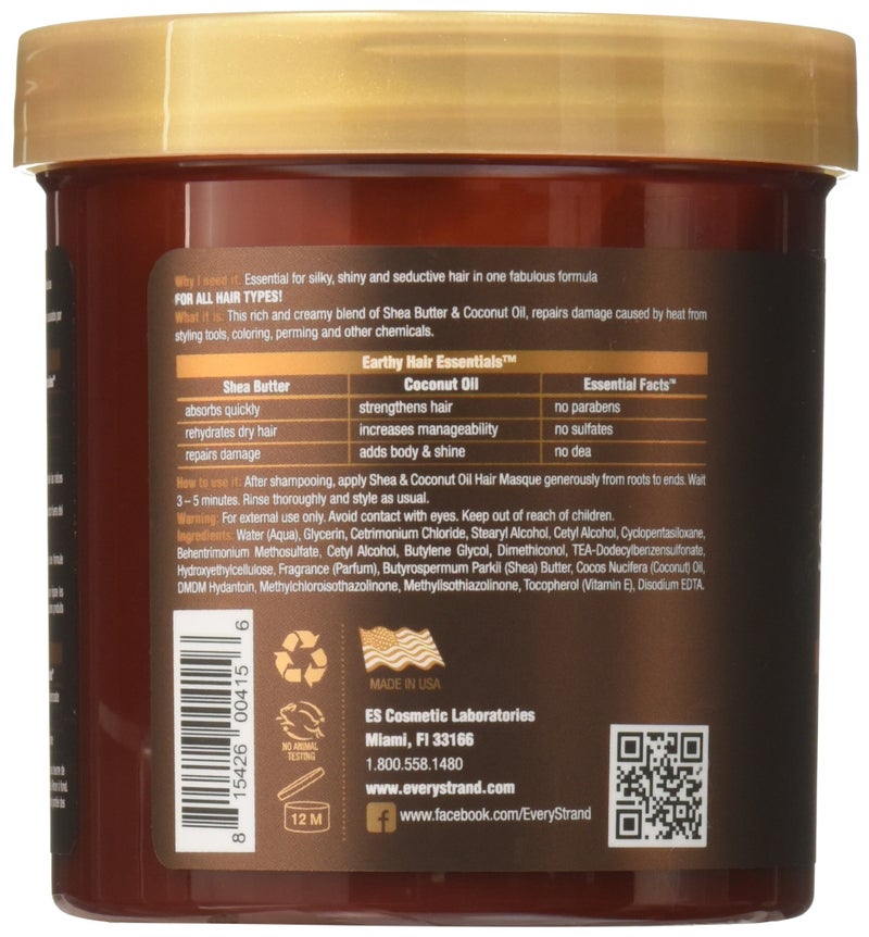 Every Strand Shea and Coconut Oil Deep Hair Masque, 15 Ounce - Image 3