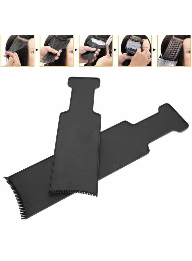 Sonew Highlighting Board Professional Hair Dye Highlights Paddle Comb with Teeth Hair Dye Color Board for Barber Shop DIY Hairdressing Hair Color Board - Image 2