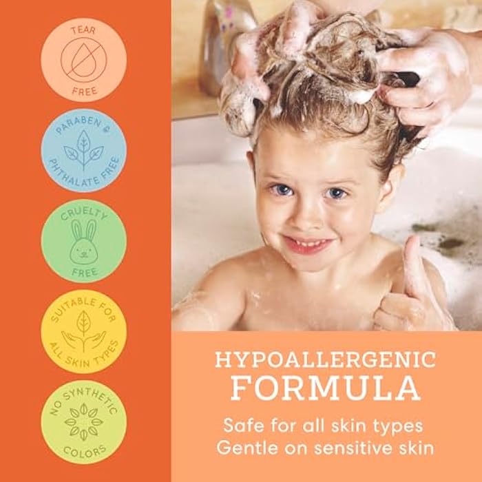 Cocomagic Cocokids 3-in-1 Kids Shampoo + Conditioner + Body Wash | Gentle, Hair & Body Cleanser Tear-Free | No Parabens, For All Skin Types, Made in USA – Coconut Strawberry, 24 Fl Oz - Image 5