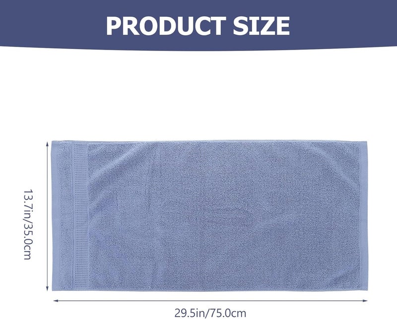 MAGICLULU Thickened Cotton Washcloth Towel for Face and Bath, Blue Absorbent Household Bathroom Towel, Soft Sturdy Cotton Fabric for Home Use - Image 2