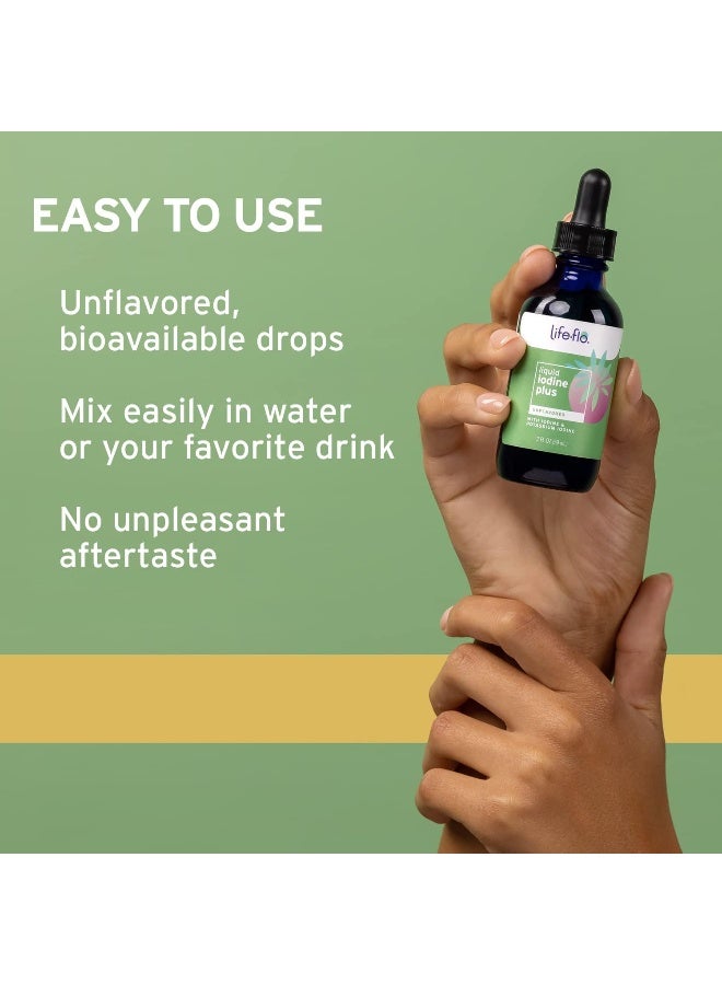 Life-flo Iodine Plus Drops | 150 Mcg Iodine Per Serving | Healthy Thyroid, Energy & Metabolism Support | Formulated For High Absorption | 2 Fl Oz - Image 5