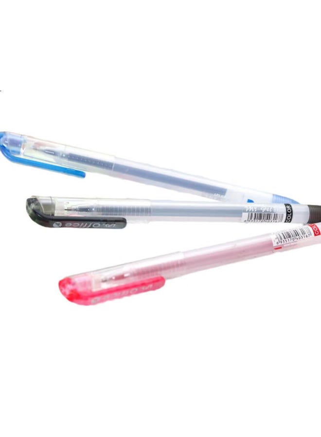 LPS [Back To School Essential] Lps Gel Pens 0.5Mm Bullet Tip For Exams, Office Mixed Colors, Large Capacity Refill Box, Quick-Drying Pen Set, Student Stationery 316, 8 Black 2 Blue 2 Red, Economical Boxed Set - Image 3