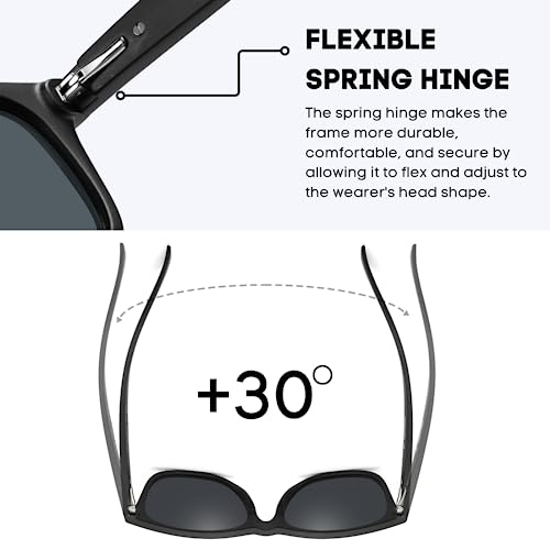 PRIVEL XXL Size Extra Large Polarized Sunglasses155MM for Big Wide Heads Men TR90 Ultralight Durable UV400 Protection Glasses (PMX007P-1) - Image 4