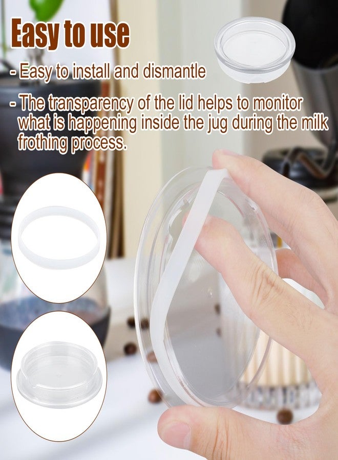 lasuroa Milk Frother Replacement Lid for Nespresso, Plastic Milk Frother Cover & Seal Part 93271 Compatible with Nespresso Aeroccino3 3R 3593 3594 MS-623697 - Image 5