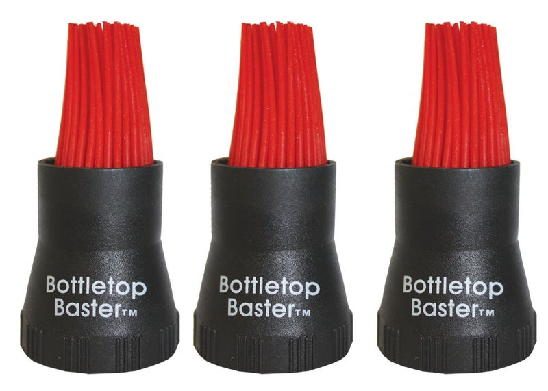 Jokari Crazy But It Works Silicone Bottletop BBQ Baster Black 3Pack