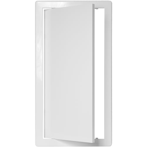 Vent Systems لوحة وصول بلاستيكية بيضاء من ABS بحجم 8 × 16 بوصة (فتحة) - باب وصول للجدران، السقف - غطاء فتحة الجدار لخدمات الكهرباء والسباكة - باب تفتيش - 8.6 × 16.5 بوصة (خارجي) - Image 1