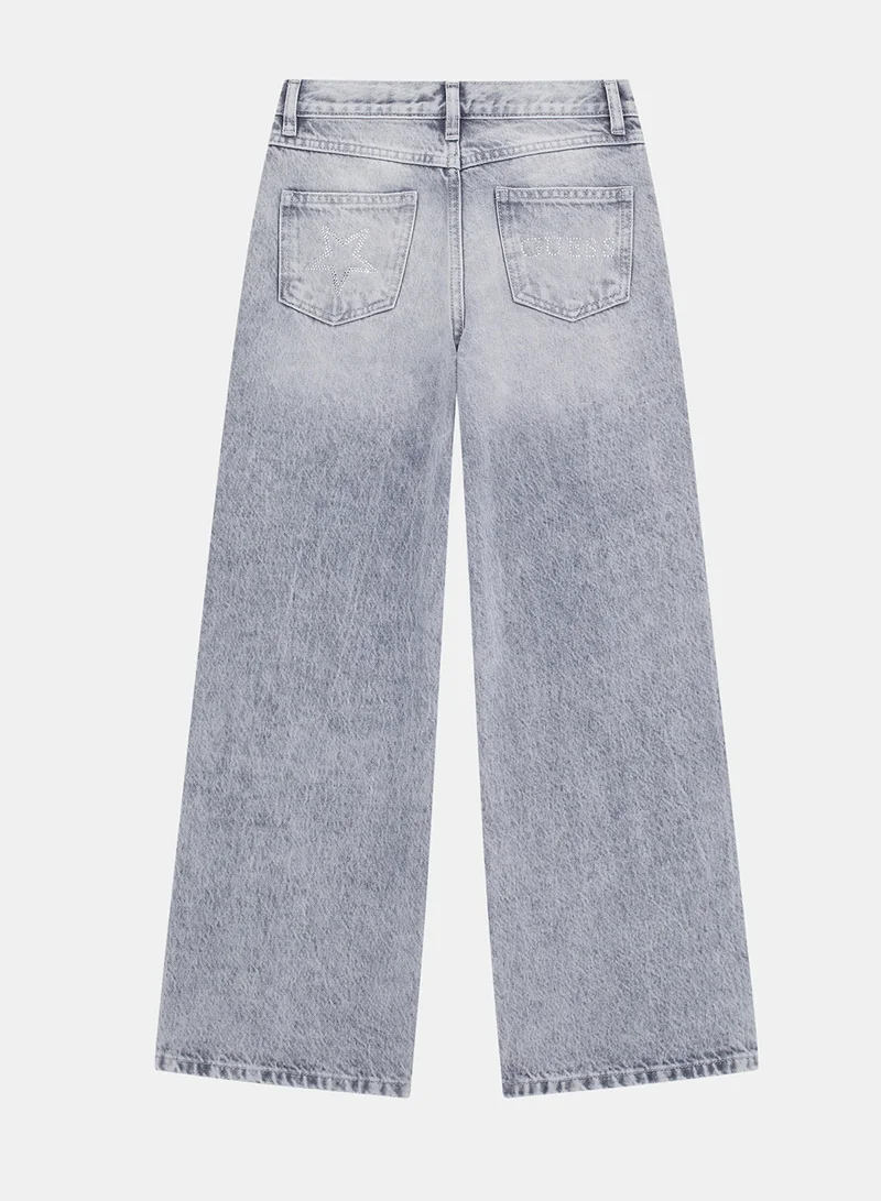جس Kids Straight Fit Jeans