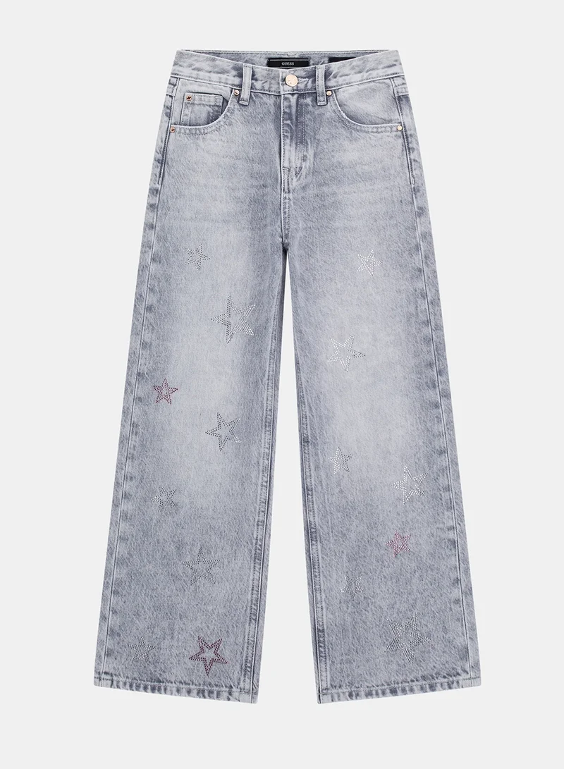 جس Kids Straight Fit Jeans