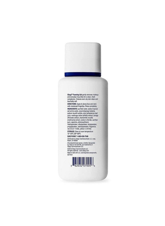 Obagi Medical - Obagi Nuderm Foaming Gel Soothing Formula Made With Aloefoaming Daily Facial Cleanser Deep Cleanses And Removes Makeup And Dirt To Leave Normal To Oily Skin Clean And Fresh 67Fl Oz Packof2 - Image 1